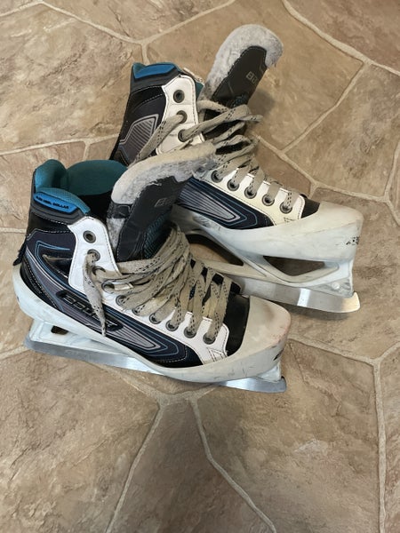 Used Bauer Size 8.5 Reactor 7000 Hockey Goalie Skates