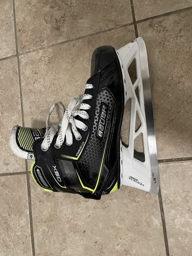 Used Bauer Regular Width  Size 9 GSX Hockey Goalie Skates