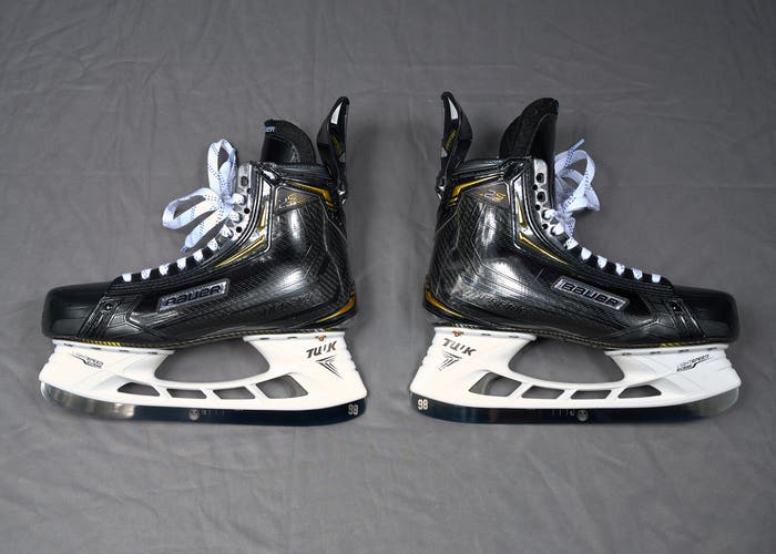 Pro Stock Bauer Supreme 2S Pro 9.25 D Hockey Skates Regular Width Tydan DLC Blades