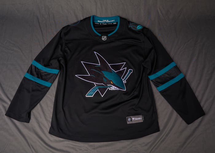 Fanatics San Jose Sharks Alternate Jersey - Size Large