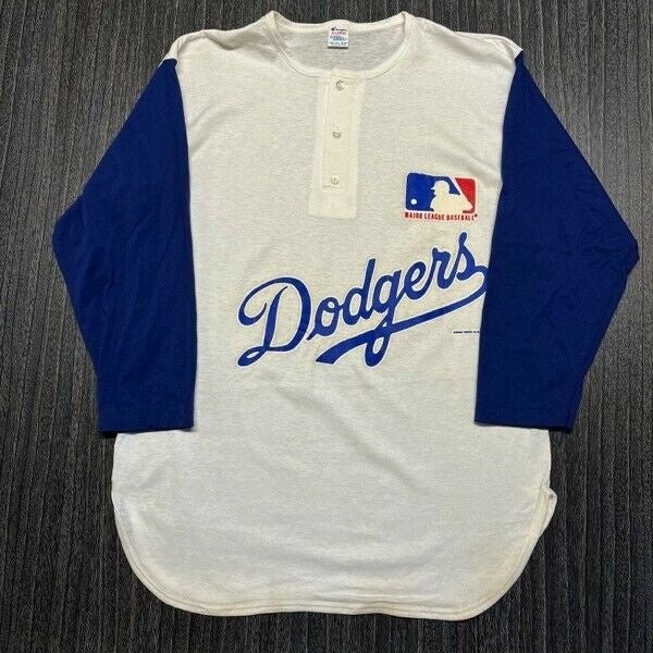 Los Angeles Dodgers T Shirt Men Large White MLB Baseball Champion