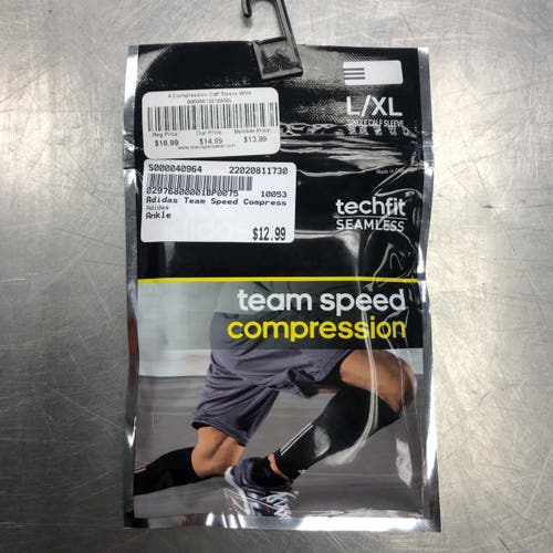 Adidas Team Speed Compression Single Calf Sleeve L/XL Techfit Seamless