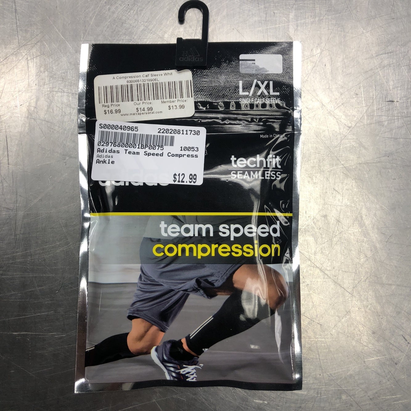 Adidas Team Speed Compression Single Calf Sleeve L/XL Techfit