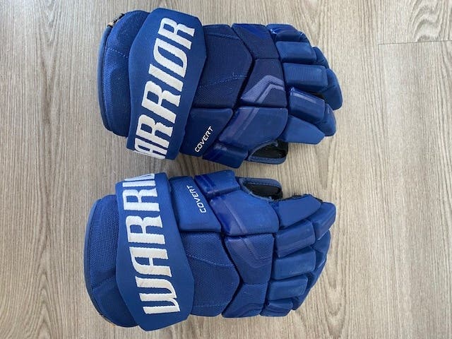 Used Warrior Covert QRE4 Gloves 15" Royal Blue