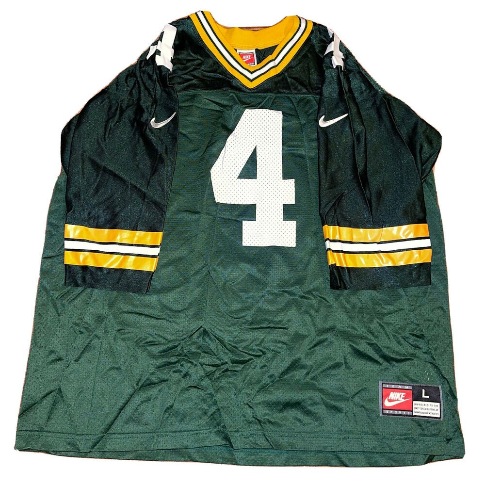 Vintage Green Bay Packers Brett Favre Nike Football Jersey 