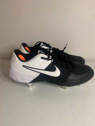Black And White New Metal Low Cut Nike Alpha Huarache Elite 2
