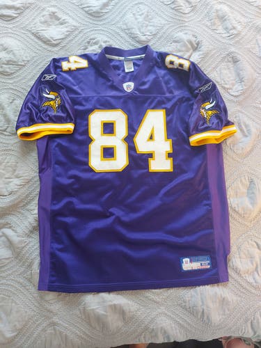 Randy Moss Reebok Purple Minnesota Vikings sz 52 NFL jersey