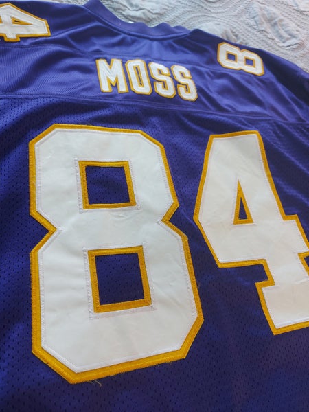 NWT Randy Moss 84 Minnesota Vikings Jersey Vtg Reebok on 