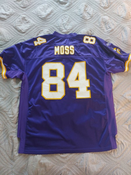 NWT Randy Moss 84 Minnesota Vikings Jersey Vtg Reebok on 