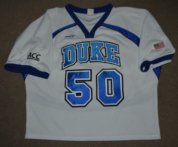 Duke Blue Devils Lacrosse Game Issued Worn Jersey