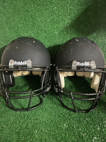 (Bundle Of 3) Adult Medium - Riddell Revo Classic Football Helmet - Black