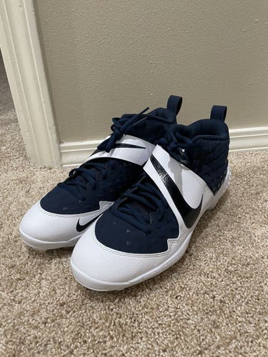 NIKE AIR FORCE TROUT 6 METAL BASEBALL CLEATS AR9815-401 NAVY BLUE MEN Size 11