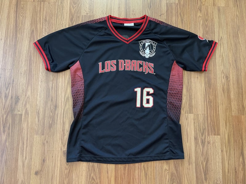 Arizona Diamondbacks #16 LOS DBACKS MLB SGA Soccer Style Size XL Baseball  Jersey