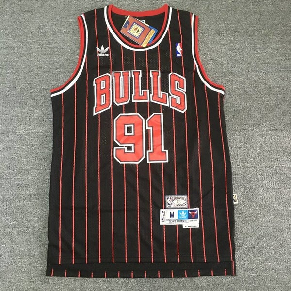 Dennis Rodman bulls Red Jersey Adult Men's New XL Adidas NBA