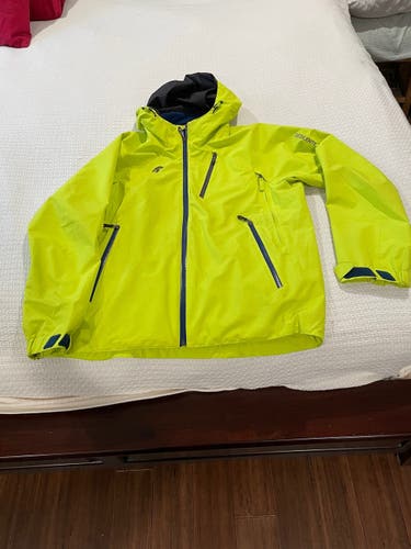 Descente Shell Jacket Yellow Men's Adult Medium Used