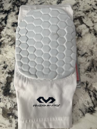 Knee Pad Adult Medium White (1)