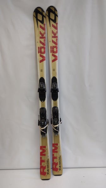 Used 163 Volkl RTM 7.4 Skis With Bindings Max Din 10