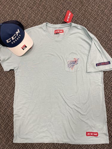 CCM Off-season 2Xl t-shirt and hat