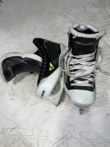 Used Graf Regular Width Size 8 Supra G5500 Hockey Goalie Skates