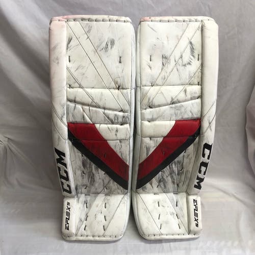 Used Pro Stock CCM Eflex 5 Goalie Pads -OHL- 36" (PAD114B)