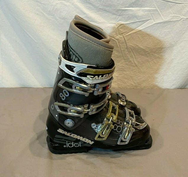 salomon idol 7 ski boots The Salomon Mission RS 7 is a great boot for the intermediate skier that has a narrow to medium forefootand has a problem getting ski boots to fit their leg comfortably The My Custom Fit Sport Biovent Liner wicks moisture away keeping your foot dryer and warmer without packing out and feeling sloppy The Leather Liner makes the RS 7 easy to enter and exit The 102mm last and 80 flex are a good mix of comfort and performance Four Aluminum micro adjustable buckles help you get the fit dialed in just right for all day comfort The Tool Free Catch Adjustment on the upper cuff gives you a wide range of adjustments so the RS 7 will fit all leg shapes and sizes The Salomon Mission RS 7 is great for the intermediate that has problems finding boots that will fit their legs properlySalomon Mission RS 7 Ski Boots Mens Specs My Custom Fit Biovent Liner Leather Liner Tool Free Catch Adjustment on the Upper Cuff Bi Material PU Lower ShellUpper Cuff A Great Boot for Someone With a Narrow to Medium Forefoot With a Wider Shaft of the Leg Salomon Idol 85 CS Ski