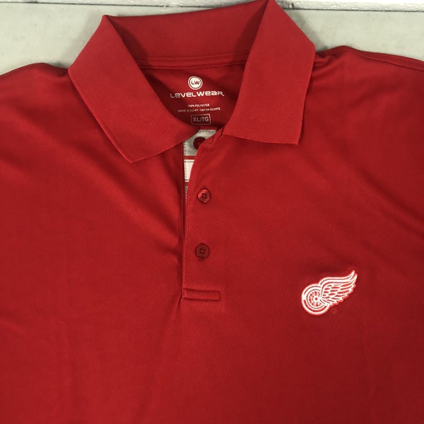 Detroit Red Wings mens medium golf shirt