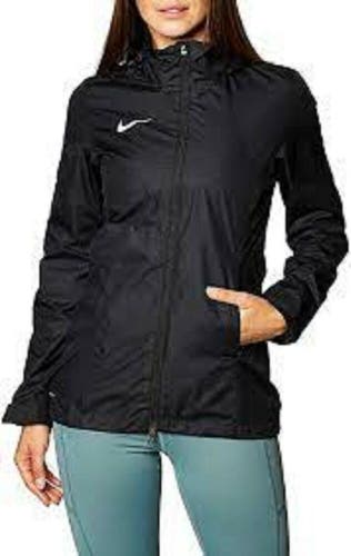 NWT Nike Women's Academy 18 Rain Jacket Black Size Small