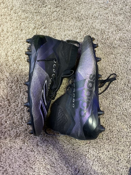 Black Men's Molded Cleats High Top Adizero