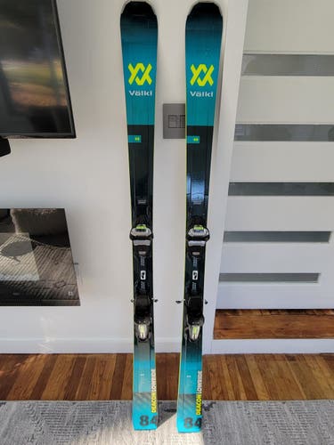 Used Men's 2020 Volkl All Mountain Deacon 84 Skis With Bindings