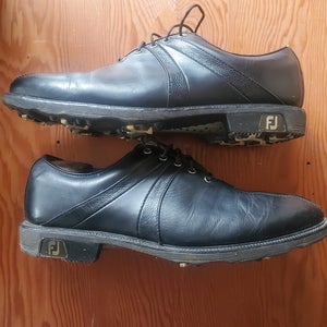 Used Men's Size 8.5 (Women's 9.5) Footjoy Icon Black Golf Shoes