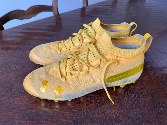 Yellow Adult Size 12 (Women's 13) Under Armour Spotlight