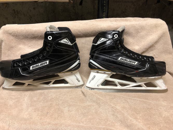 Used Bauer Regular Width  Size 8 Supreme S190 Hockey Goalie Skates