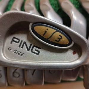 Ping i3 Maroon Dot Golf Iron Set 4-PW,SW No 9 Iron Steel Regular Flex Matching #