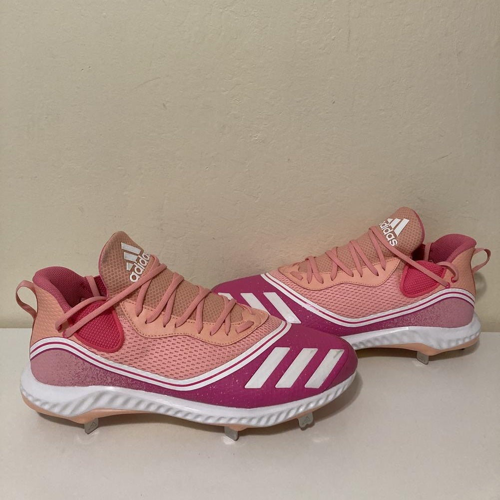 pink adidas baseball cleats