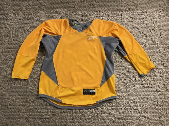 Yellow Size 56 Reebok Edge 3.0 Practice Jersey Pro Stock Blank