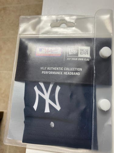 New MLB Authentic Collection Performance Headband New Era New York Yankees