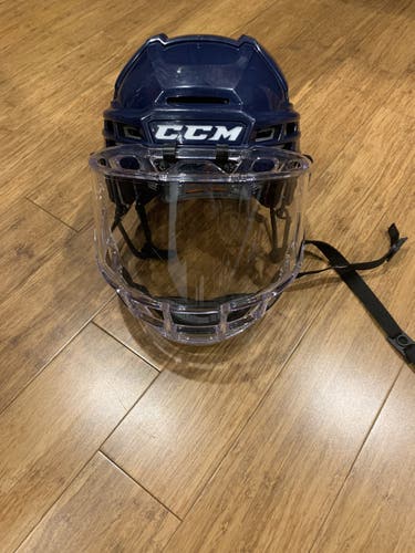 New CCM Tacks 910 Helmet small blue navy
