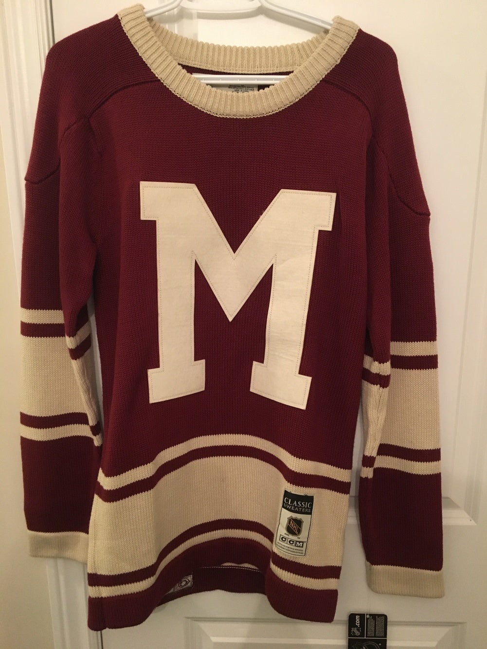 Montreal Maroons Jersey-Inspired Gunner Sweater