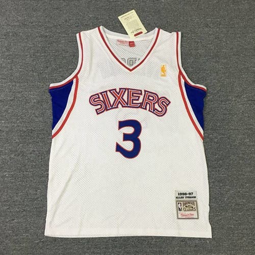 Men's  Allen Iverson 76ers Jersey and kobe blue Men's New Adult XL Mitchell & Ness Jersey