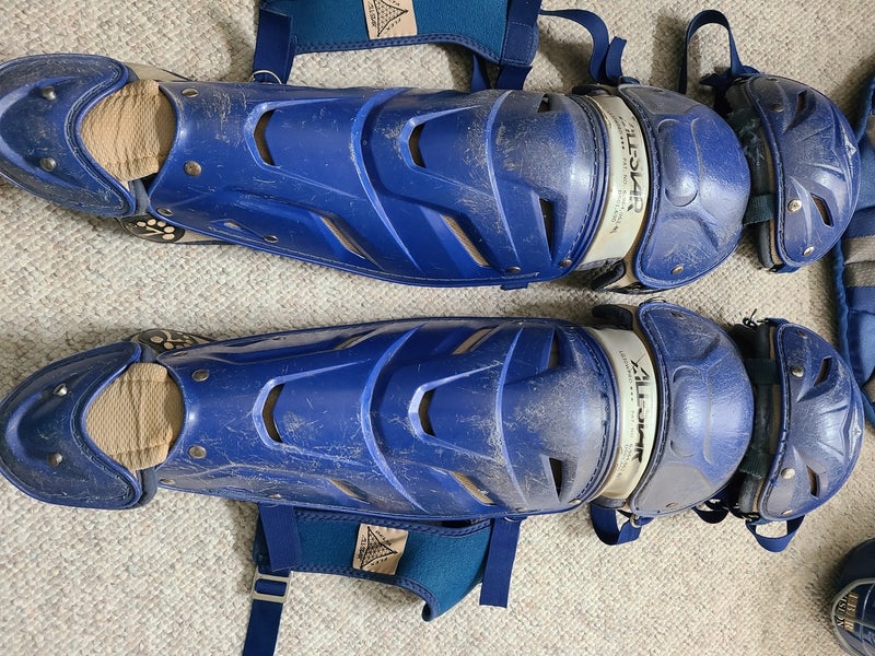 All Star System 7 Axis Adult 16+ Catchers Gear Set NOCSAE Sky Blue