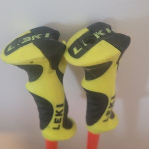 Used 44in (110cm) Leki Racing World Cup Lite SL Ski Poles