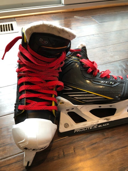Senior Used CCM Tacks Hockey Goalie Skates Regular Width Size 7
