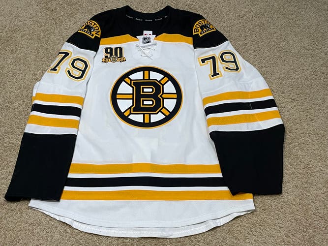 Reebok David Warsofsky Boston Bruins Game Worn 56