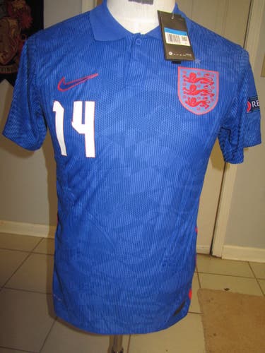 ENGLAND MEN'S SOCCER JERSEY NIKE BLUE #14 PHILLIPS NEW!