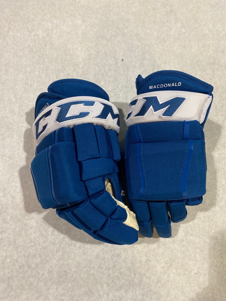 New CCM 14" HG97 Gloves Colorado Avalanche Macdonald Stock 14 Inch Shot Blockers