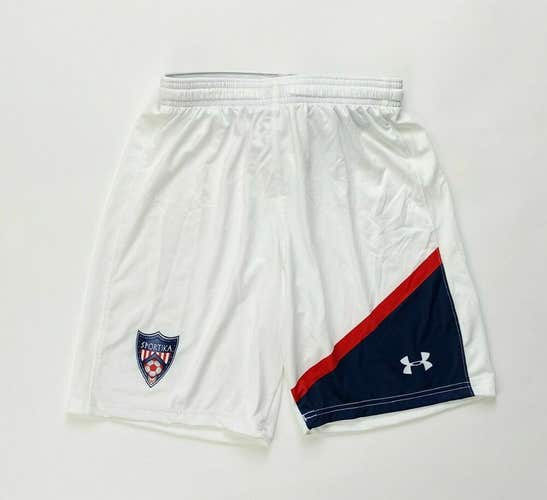 New W/O Tags Under Armour Sportika Youth Soccer Shorts White Size Small