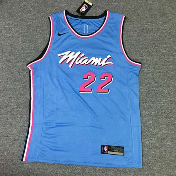 Miami Heat Swingman Jersey. 22 - Blue/White/Black- Jimmy Butler - Men S-2XL