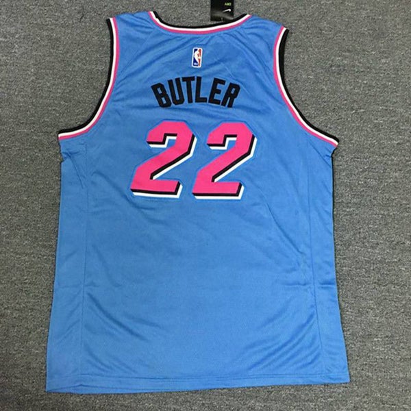 Miami Heat Swingman Jersey. 22 - Blue- Jimmy Butler - Men S-2XL