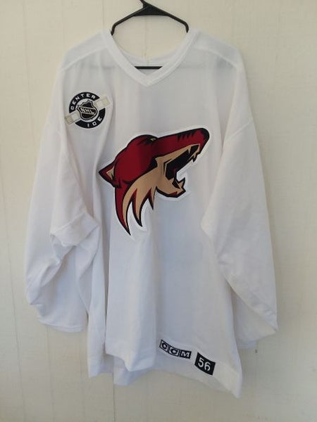 Phoenix Coyotes unused white #30 CCM practice jersey size 56 non-goalie cut/everything sewn on