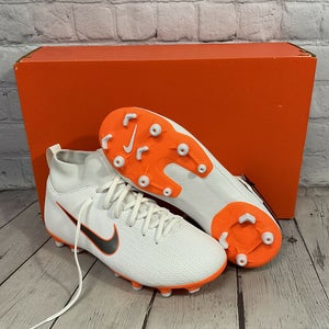 NEW Nike Jr Superfly 6 Academy GS MG Mid Cut Soccer Cleats Size 3Y White Orange